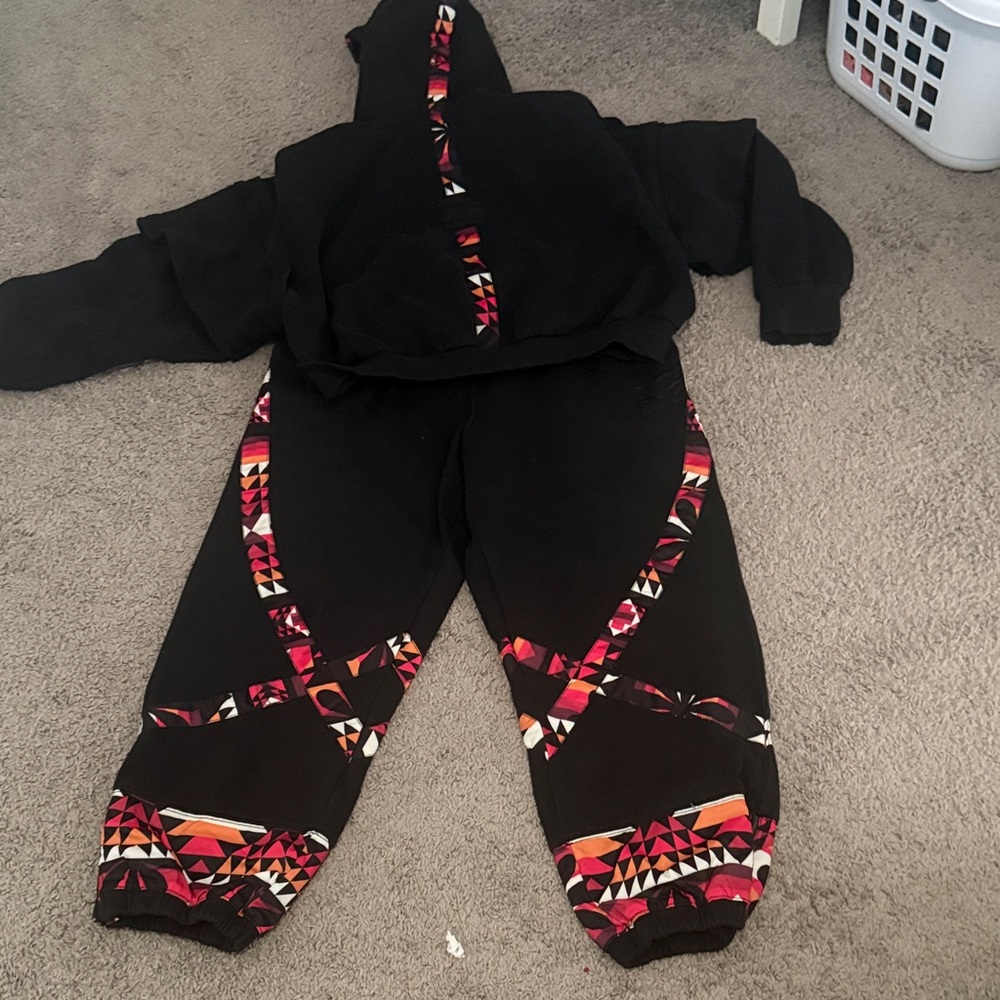 FP Movement by Free People Black and Multicolor Pants only